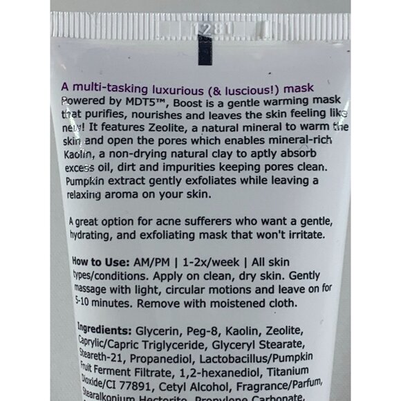 Somme Institute Boost Warming Anti-Aging Mask 3 oz Full Size Sealed Purifies NEW - Picture 5 of 6